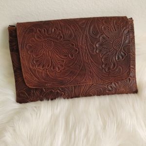 Leather purse / wristlet